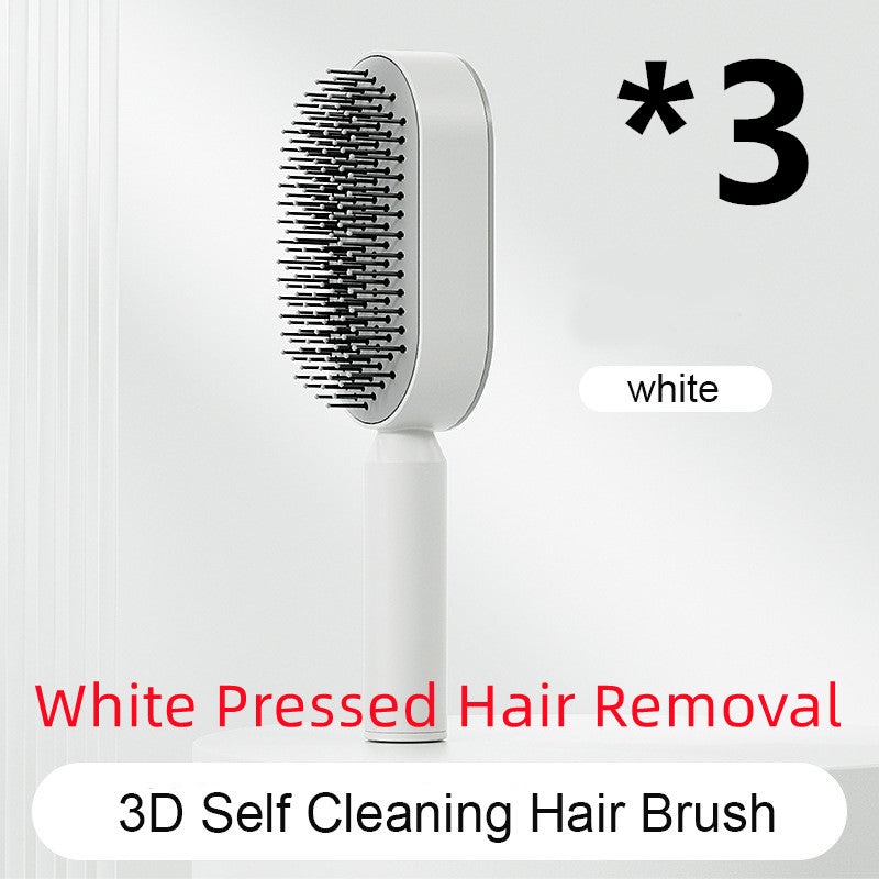Self-Cleaning Hair Brush - Scalp Massage Detangling Brush for Hair Growth