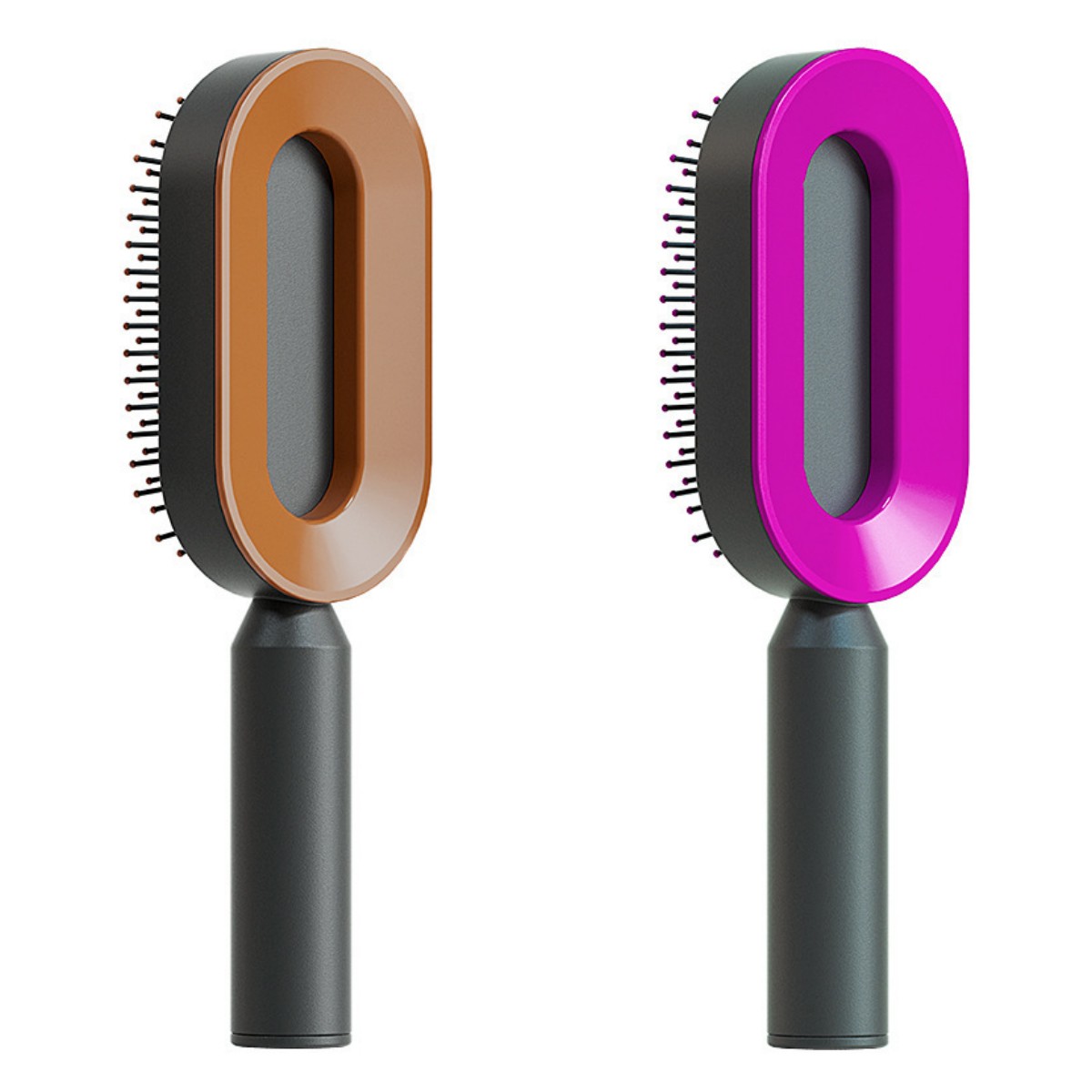 Self-Cleaning Hair Brush - Scalp Massage Detangling Brush for Hair Growth