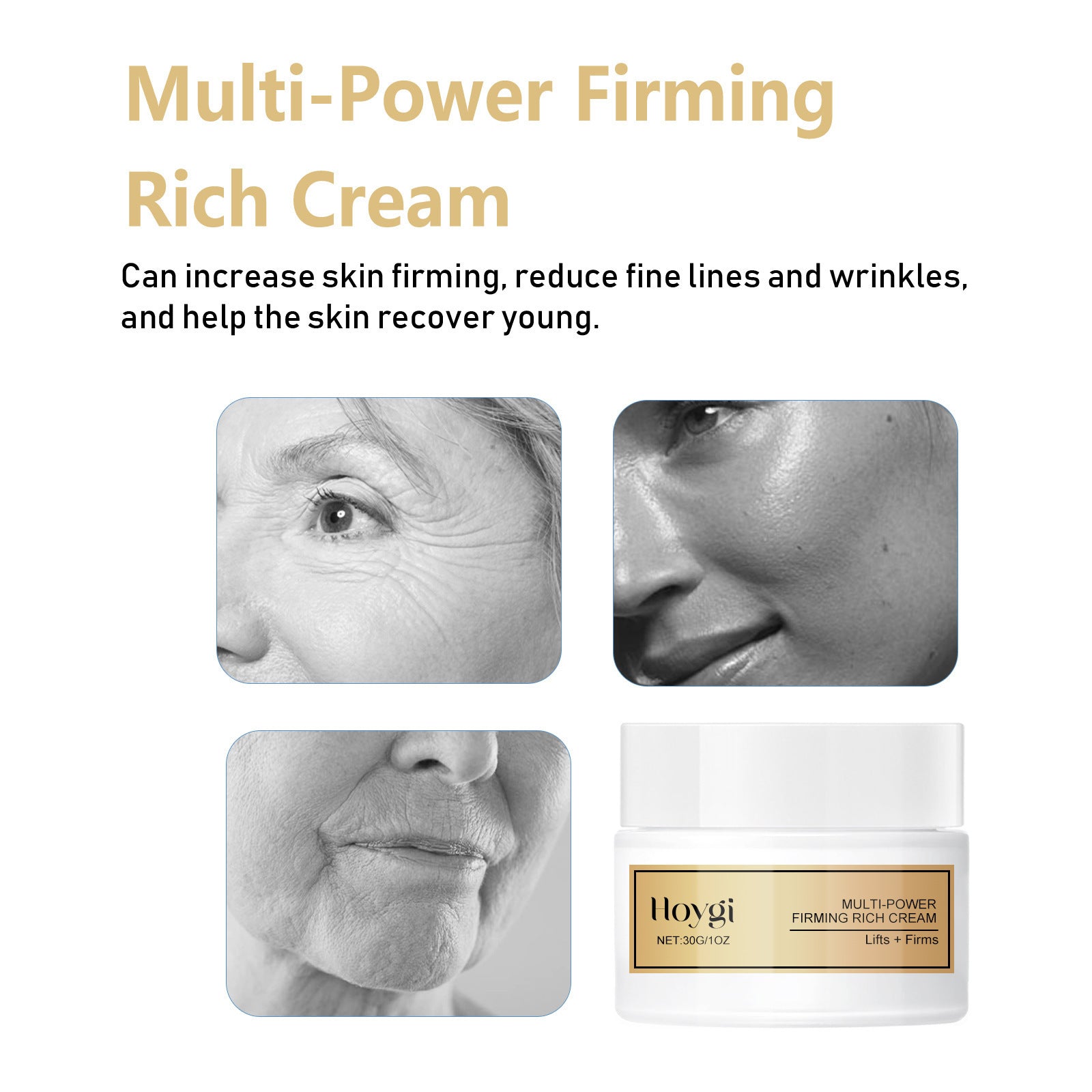 Anti-Wrinkle Firming Cream - Collagen & Hyaluronic Acid 30g