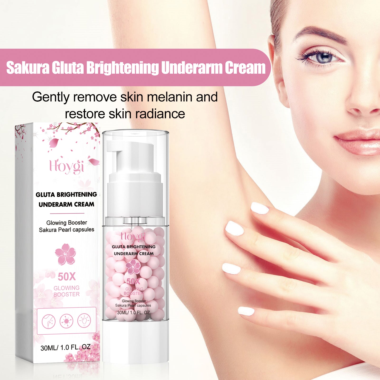 Hoygi Brightening Underarm Cream - Dark Spot Lightening Treatment