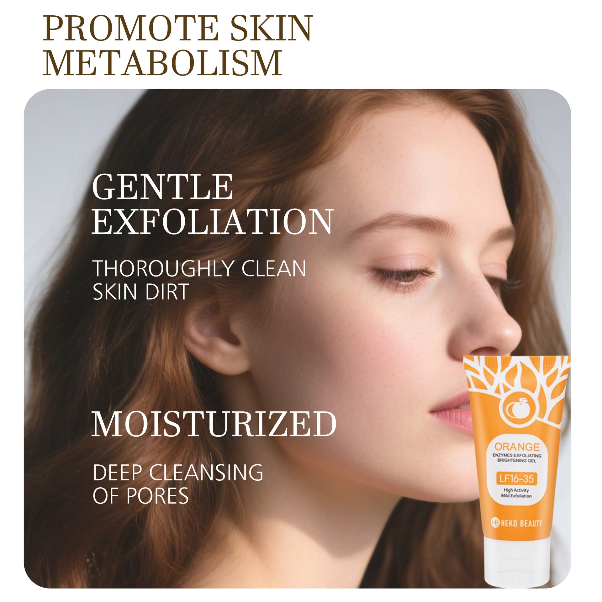 Orange Enzyme Exfoliating Gel - Gentle Facial Cleanser
