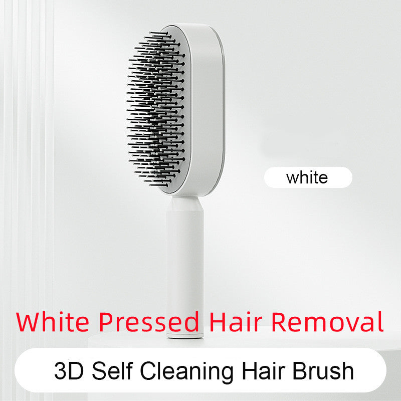 Self-Cleaning Hair Brush - Scalp Massage Detangling Brush for Hair Growth