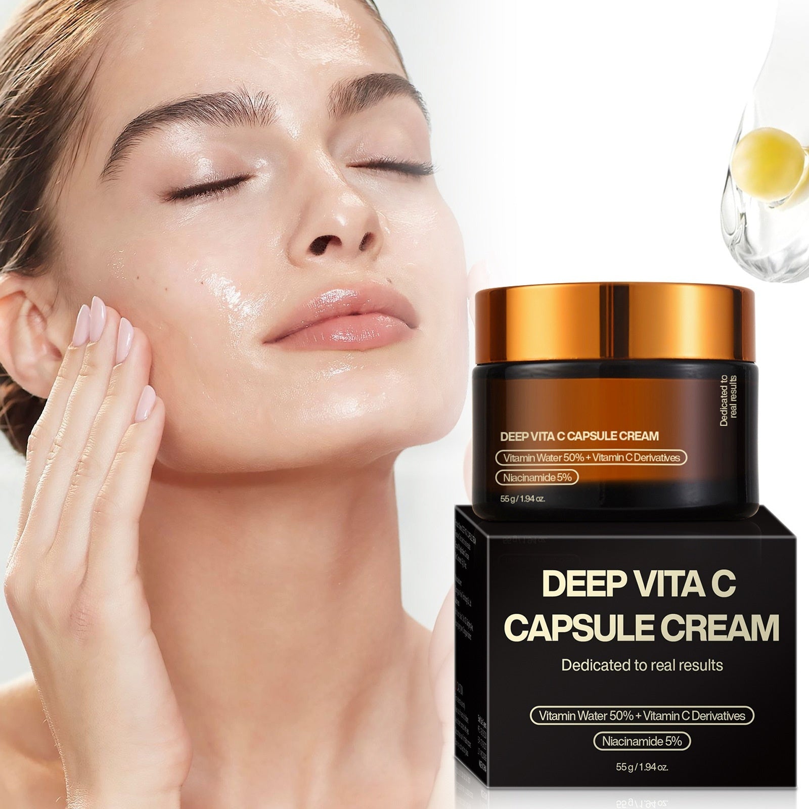 Deep Facial Gold Capsule Cream Instantly Brightening Vitamin
