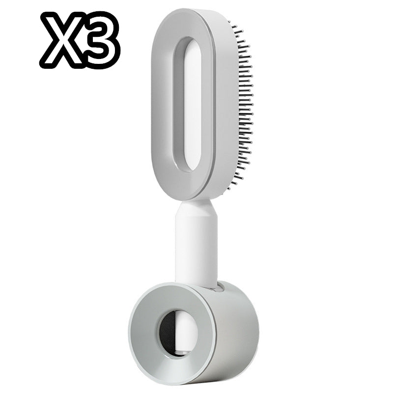 Self-Cleaning Hair Brush - Scalp Massage Detangling Brush for Hair Growth