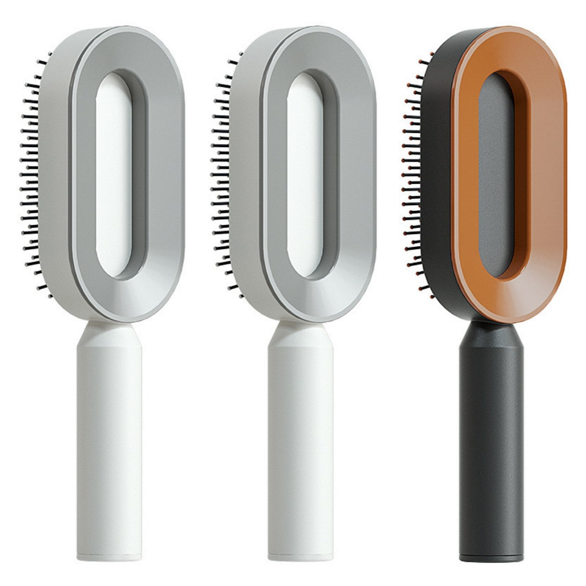 Self-Cleaning Hair Brush - Scalp Massage Detangling Brush for Hair Growth