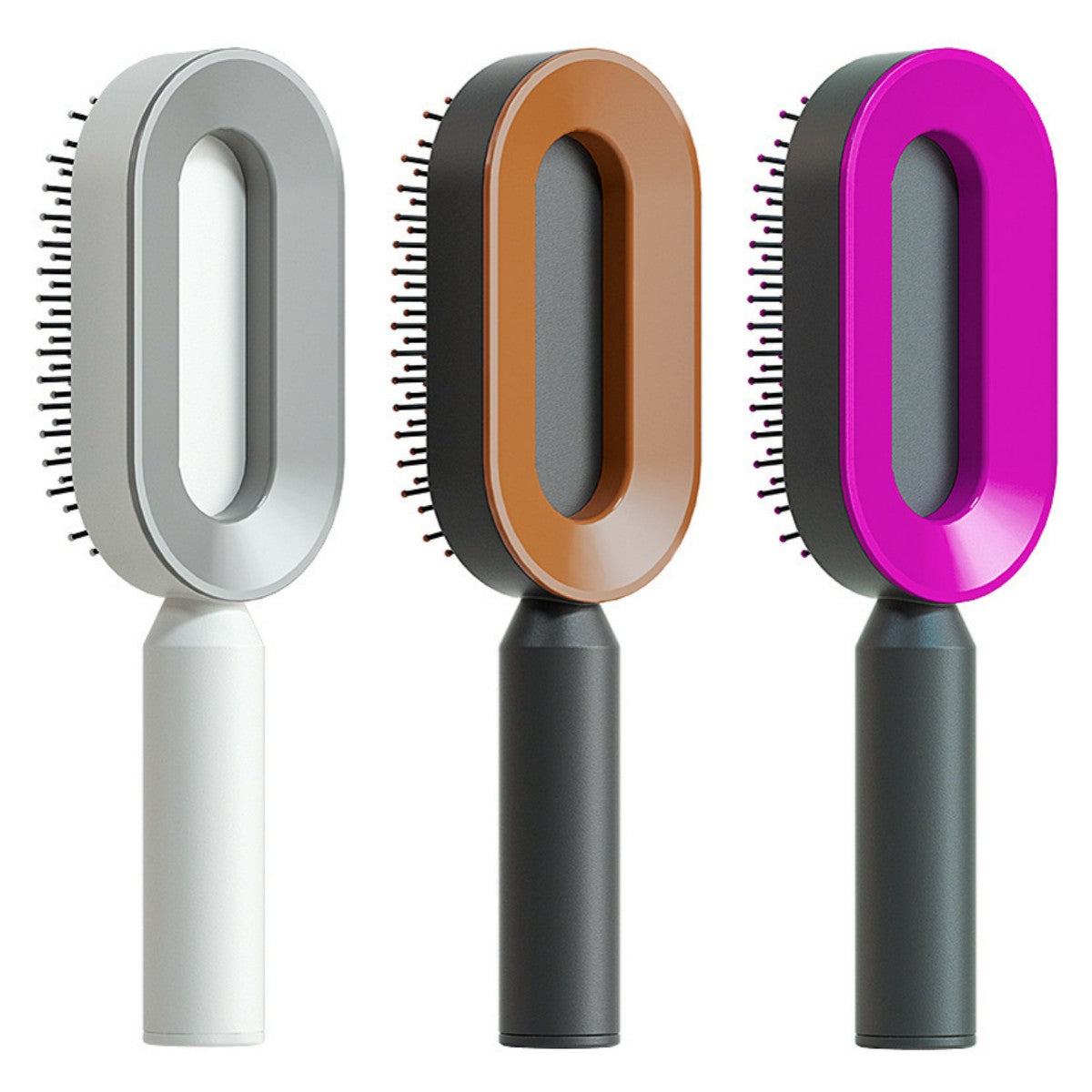 Self-Cleaning Hair Brush - Scalp Massage Detangling Brush for Hair Growth