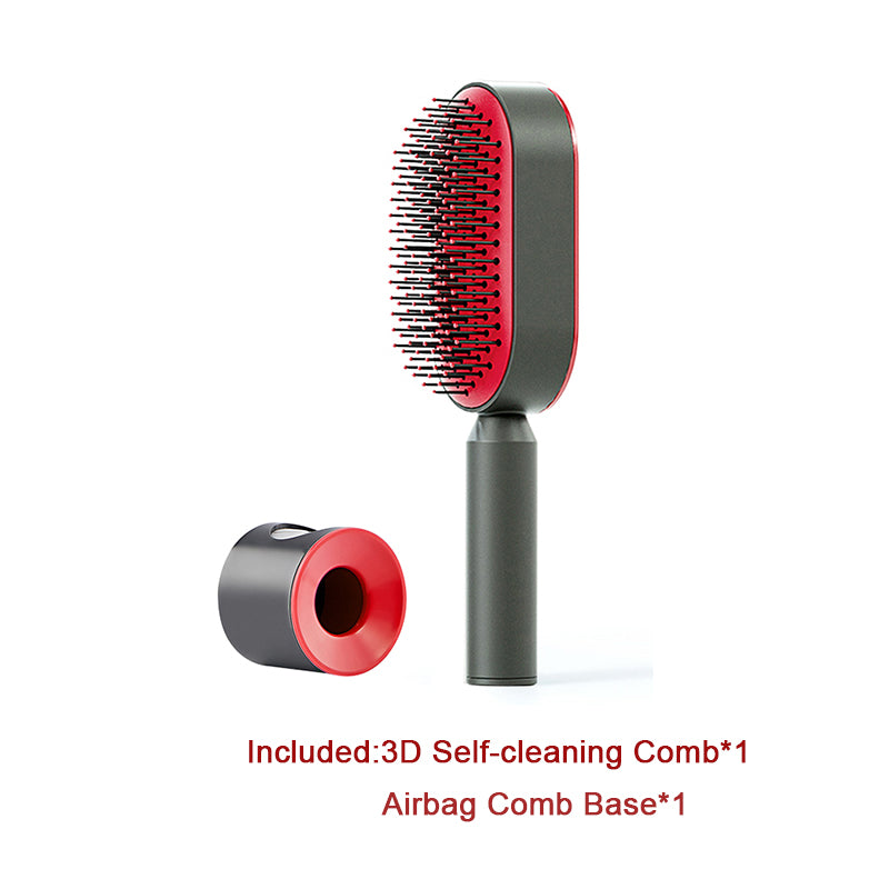 Self-Cleaning Hair Brush - Scalp Massage Detangling Brush for Hair Growth