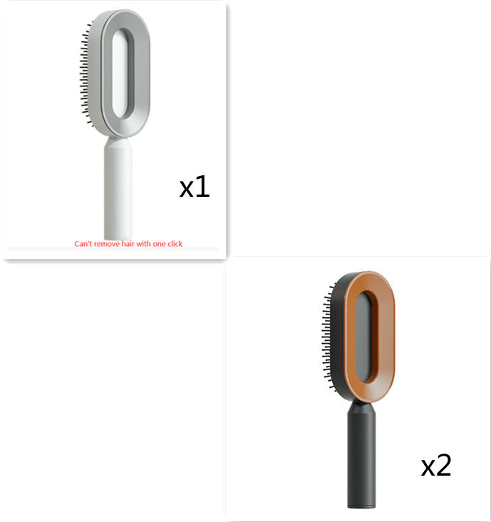 Self-Cleaning Hair Brush - Scalp Massage Detangling Brush for Hair Growth