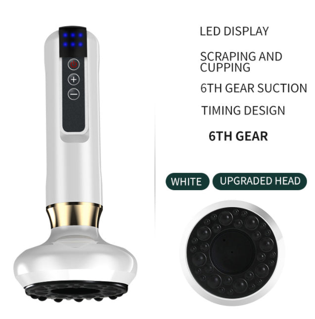 Electric Vacuum Cupping Massager - Anti-Cellulite Gua Sha with Infrared Heat Therapy