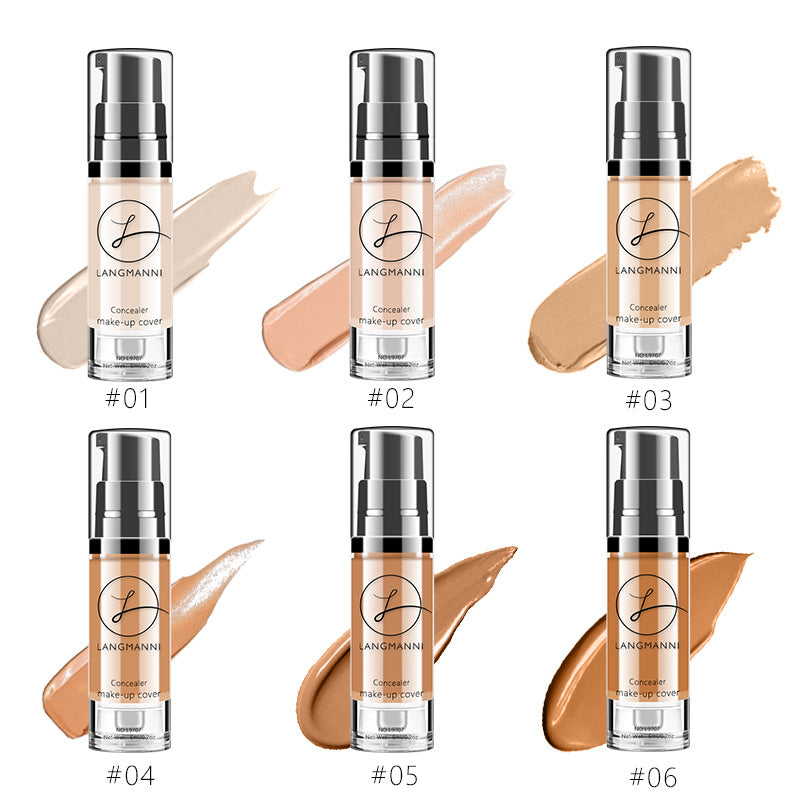 Waterproof Liquid Foundation Concealer - Full Coverage 6ml