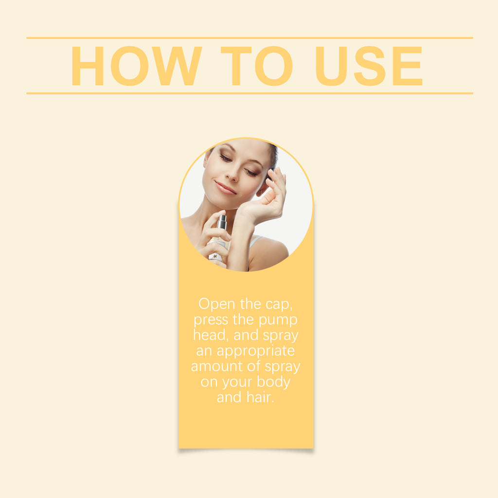 Vanilla Body & Hair Perfume Spray - Long-Lasting Floral Fragrance