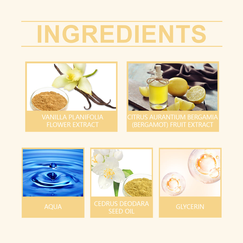 Vanilla Body & Hair Perfume Spray - Long-Lasting Floral Fragrance