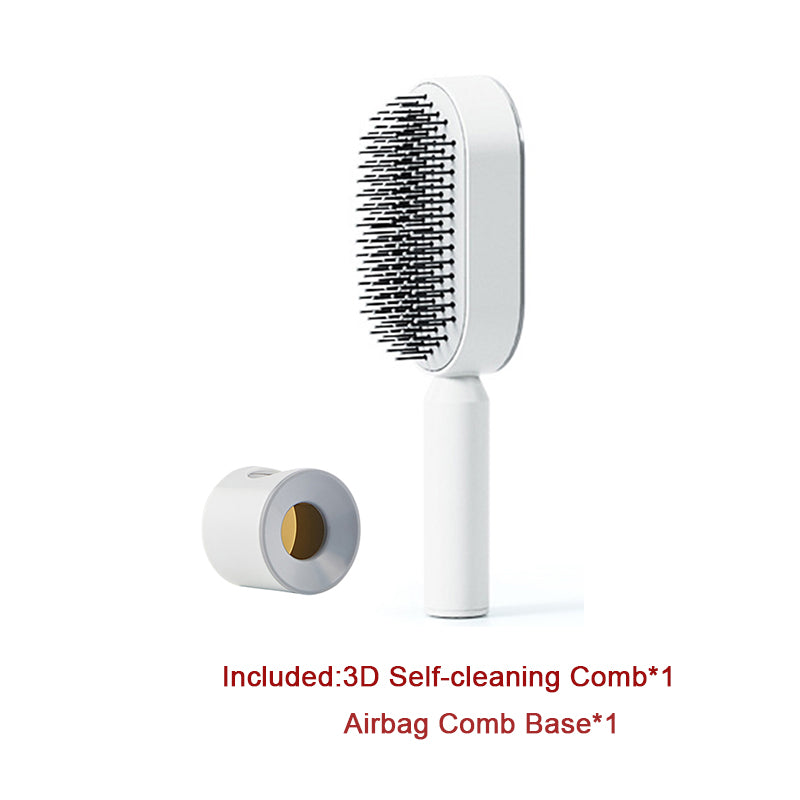 Self-Cleaning Hair Brush - Scalp Massage Detangling Brush for Hair Growth