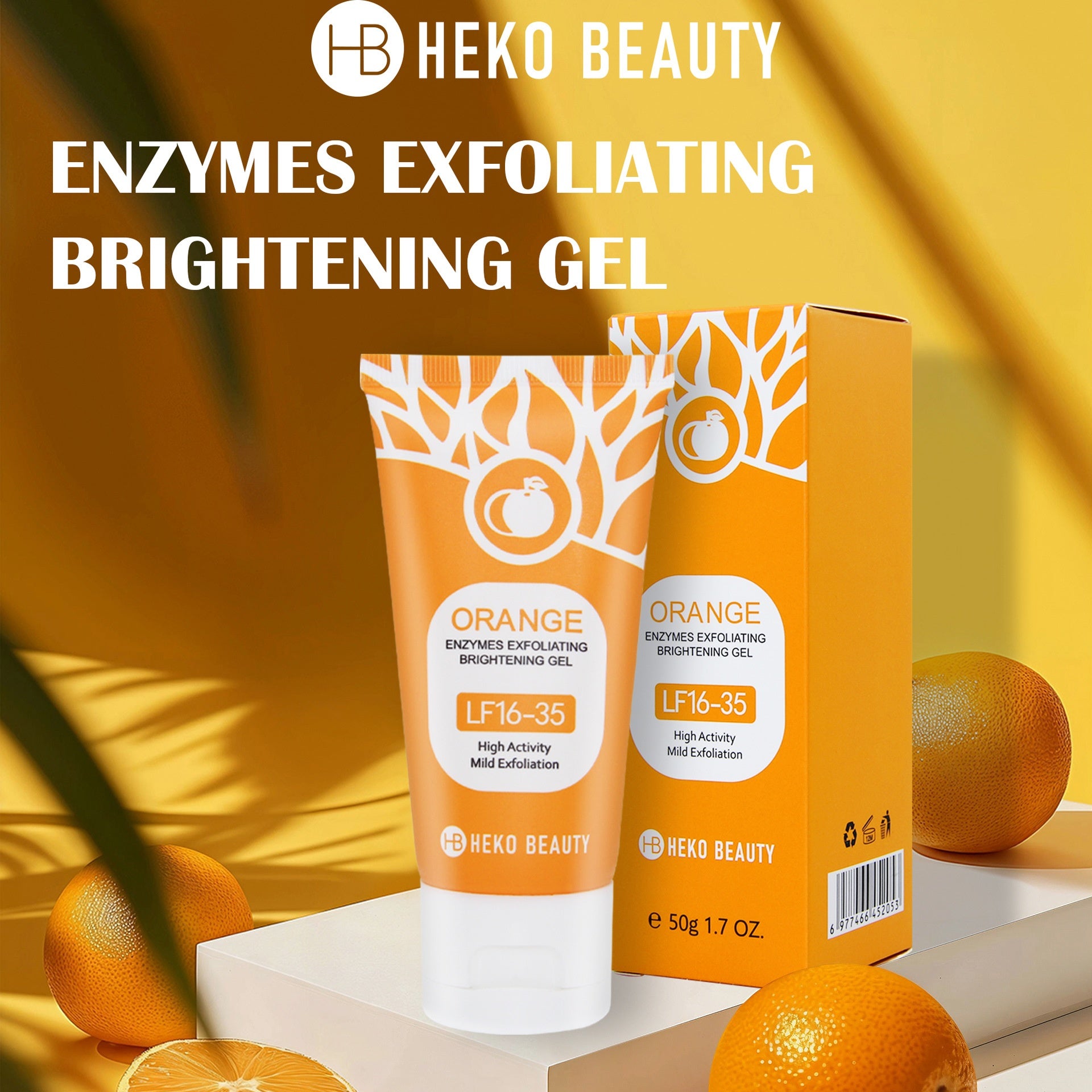 Orange Enzyme Exfoliating Gel - Gentle Facial Cleanser