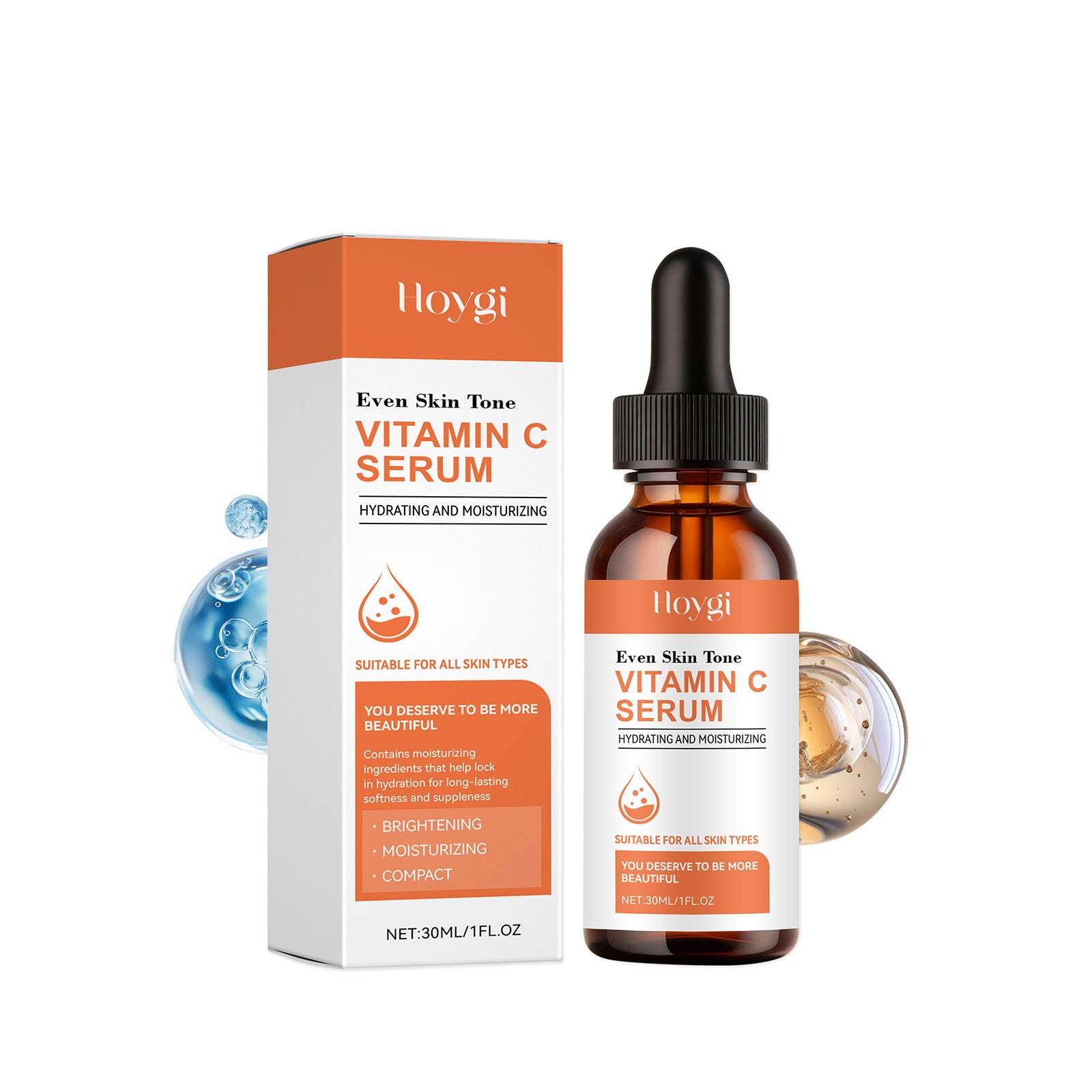 Vitamin C Facial Serum - Brightening & Anti-Aging with Hyaluronic Acid