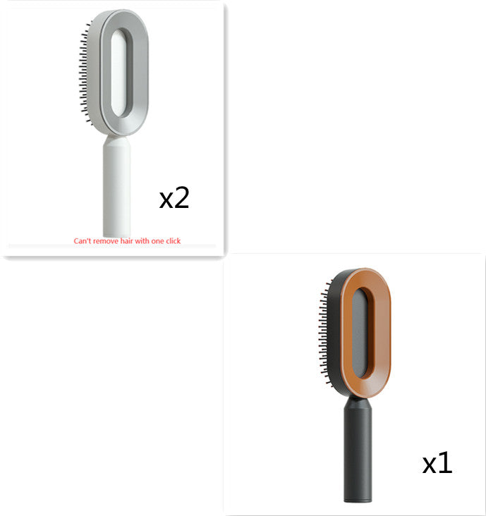 Self-Cleaning Hair Brush - Scalp Massage Detangling Brush for Hair Growth