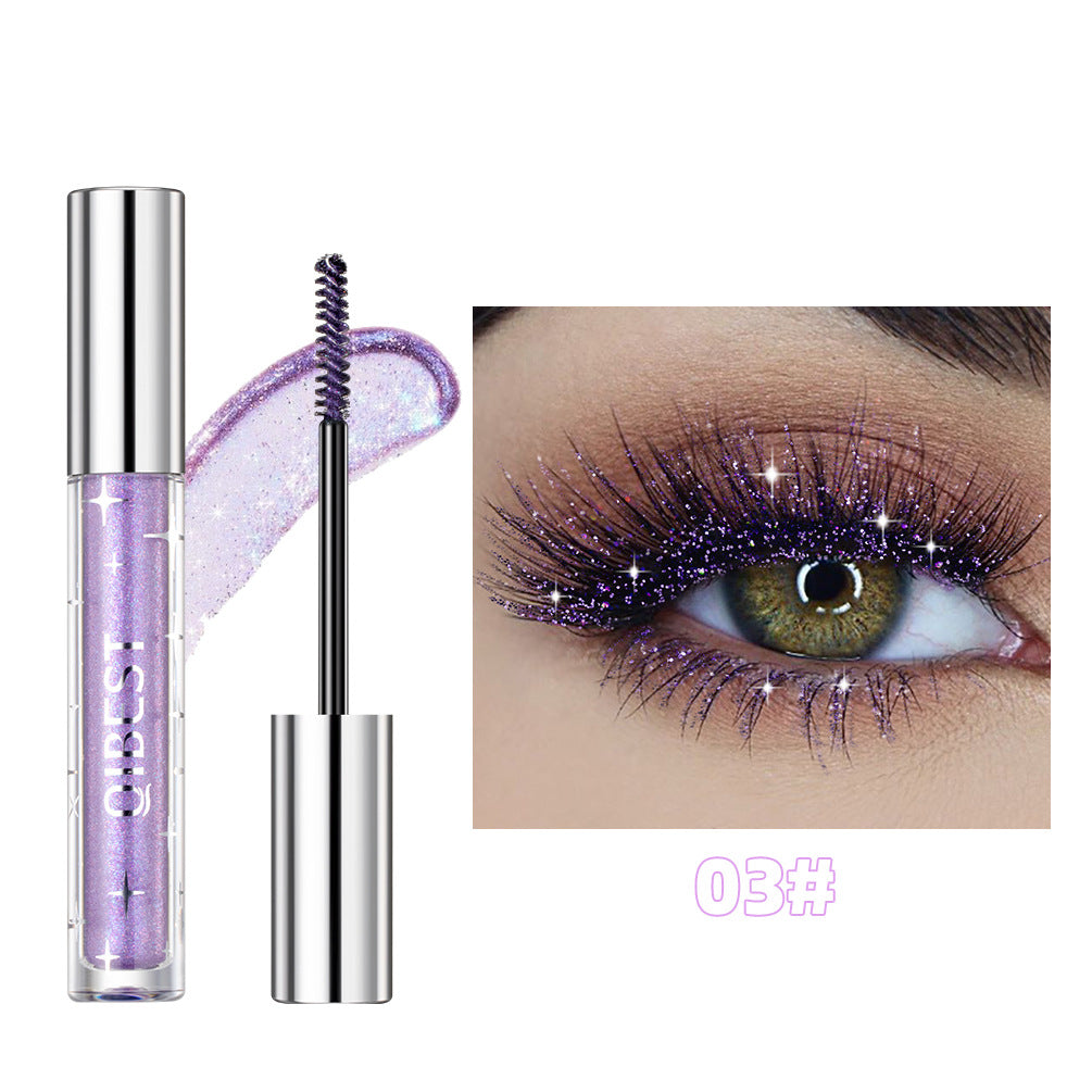 Violet Glitter Mascara - Thick Curling Lash Extension