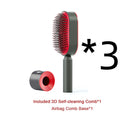 Self-Cleaning Hair Brush - Scalp Massage Detangling Brush for Hair Growth