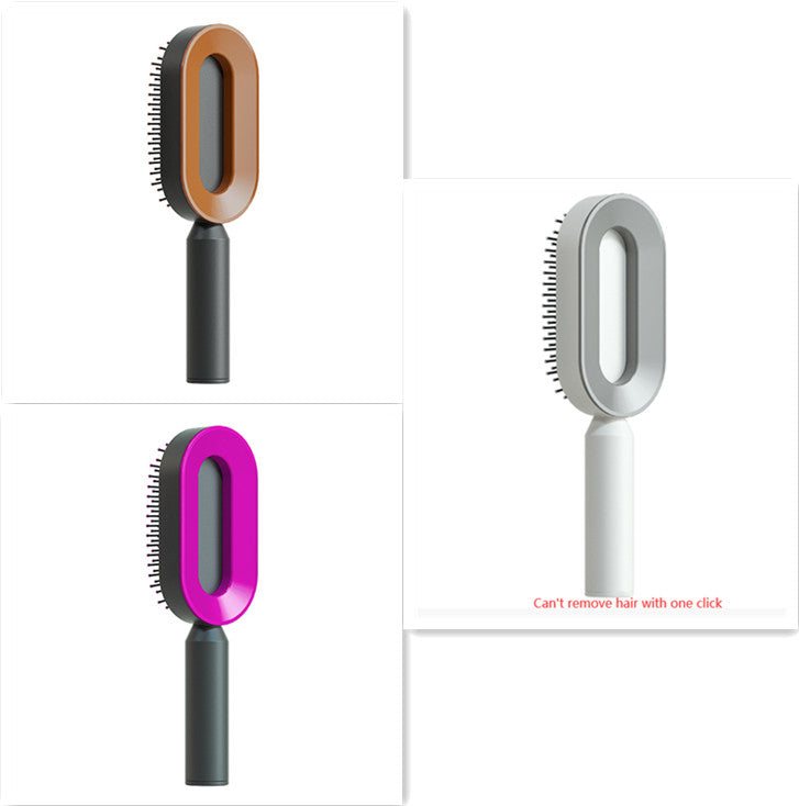 Self-Cleaning Hair Brush - Scalp Massage Detangling Brush for Hair Growth