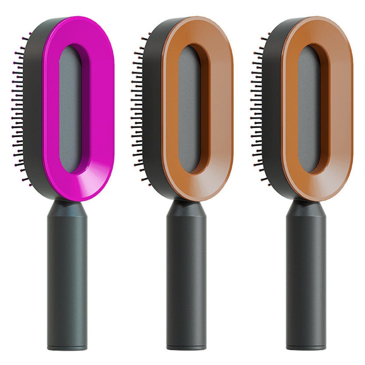 Self-Cleaning Hair Brush - Scalp Massage Detangling Brush for Hair Growth