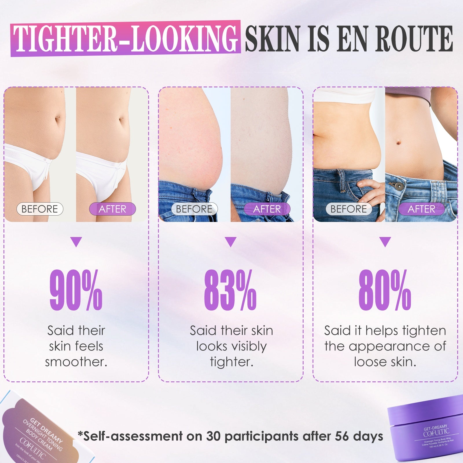Overnight Body Tightening Cream - Firming & Cellulite 100ml