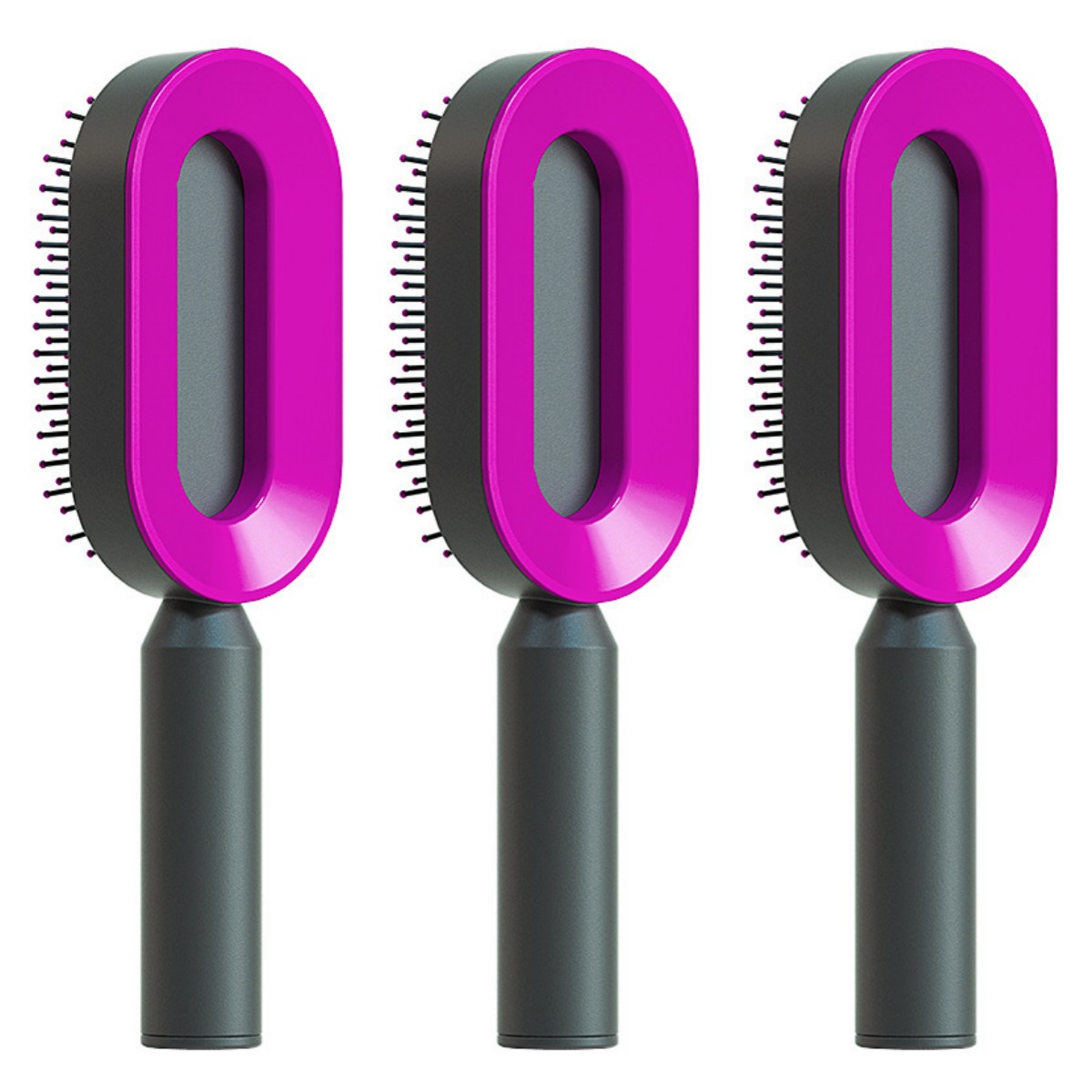 Self-Cleaning Hair Brush - Scalp Massage Detangling Brush for Hair Growth