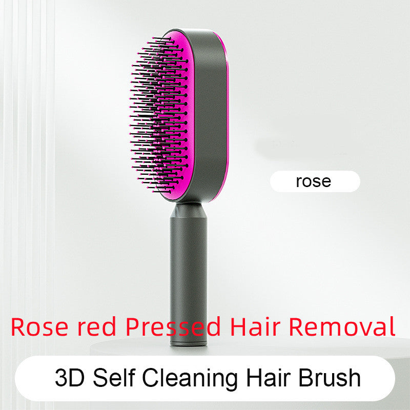 Self-Cleaning Hair Brush - Scalp Massage Detangling Brush for Hair Growth