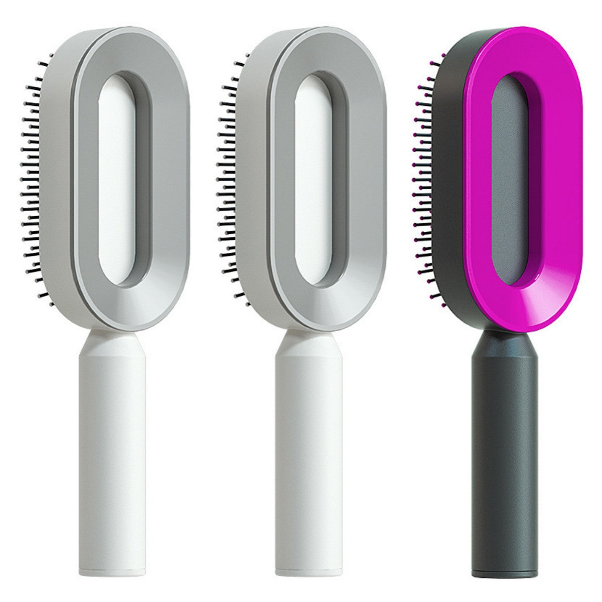 Self-Cleaning Hair Brush - Scalp Massage Detangling Brush for Hair Growth
