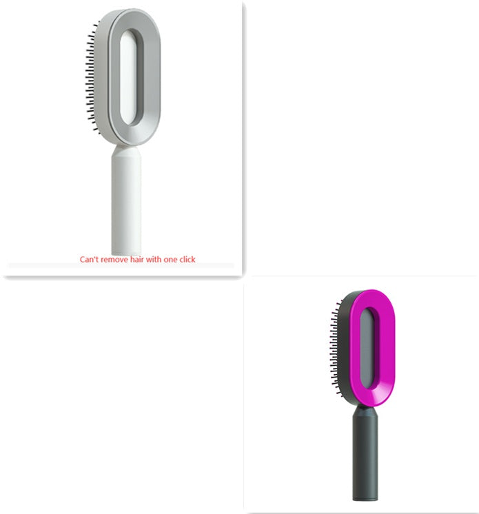 Self-Cleaning Hair Brush - Scalp Massage Detangling Brush for Hair Growth