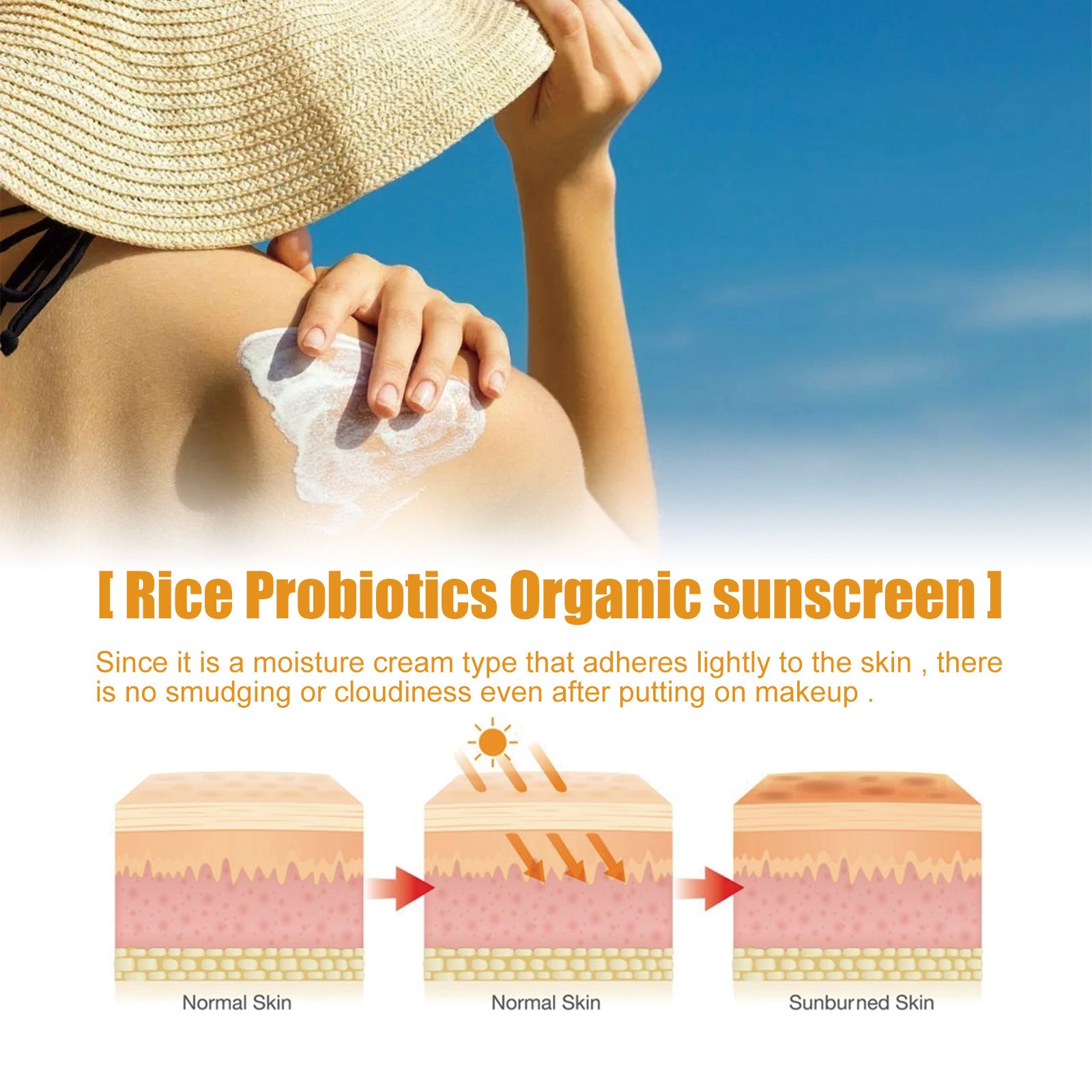 Probiotics Rice Organic Protective Cream - Non-Greasy Protection