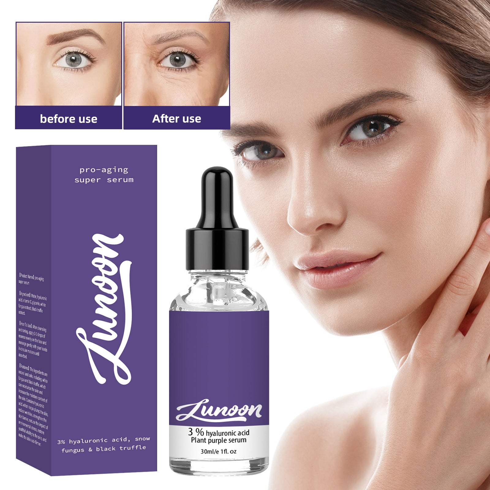 Anti-Wrinkle Firming Serum 30ml - Rejuvenating Hydrating Treatment