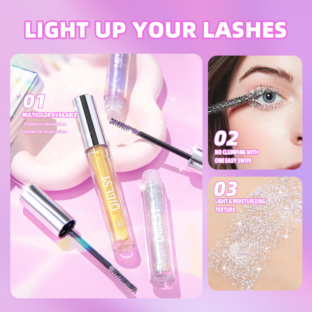 Violet Glitter Mascara - Thick Curling Lash Extension